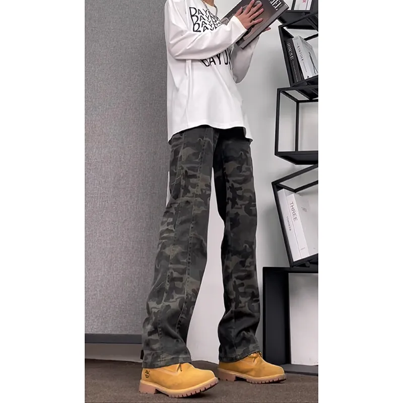 Lulifama Jeans Unisex Camouflage-2
