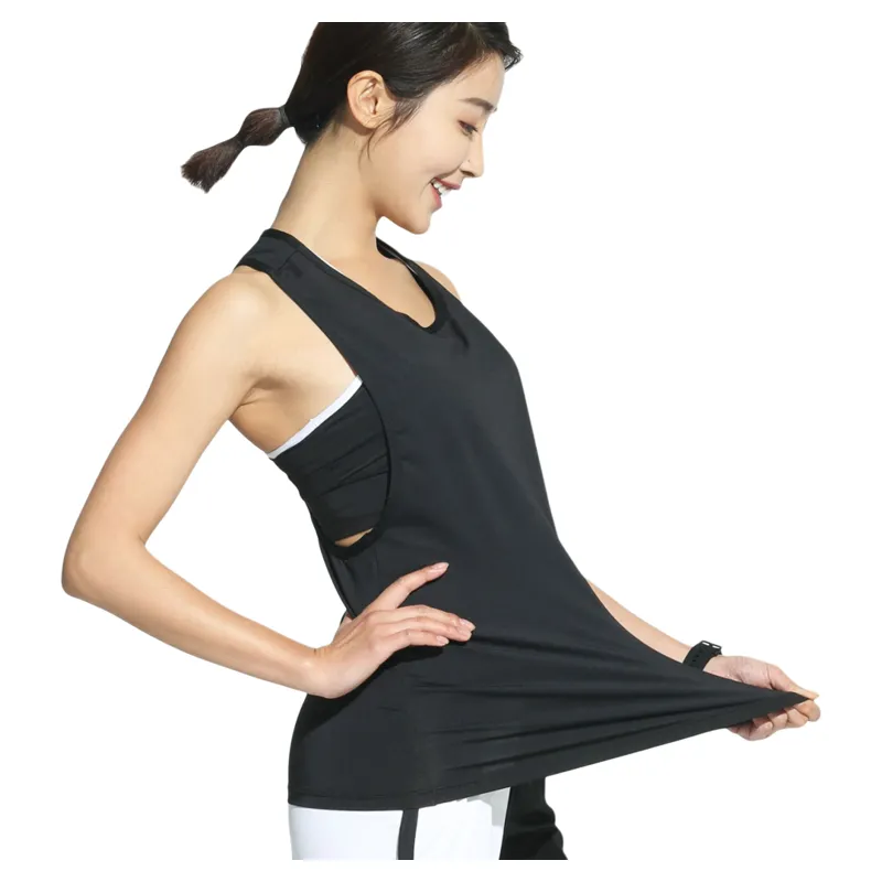 Lulifama Yoga Tank Top Women's Black-2