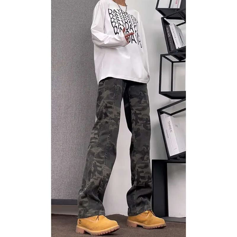 Lulifama Jeans Unisex Camouflage-3