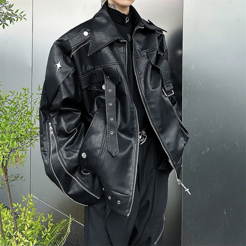 Lulifama Leather Jackets Coats Unisex-7