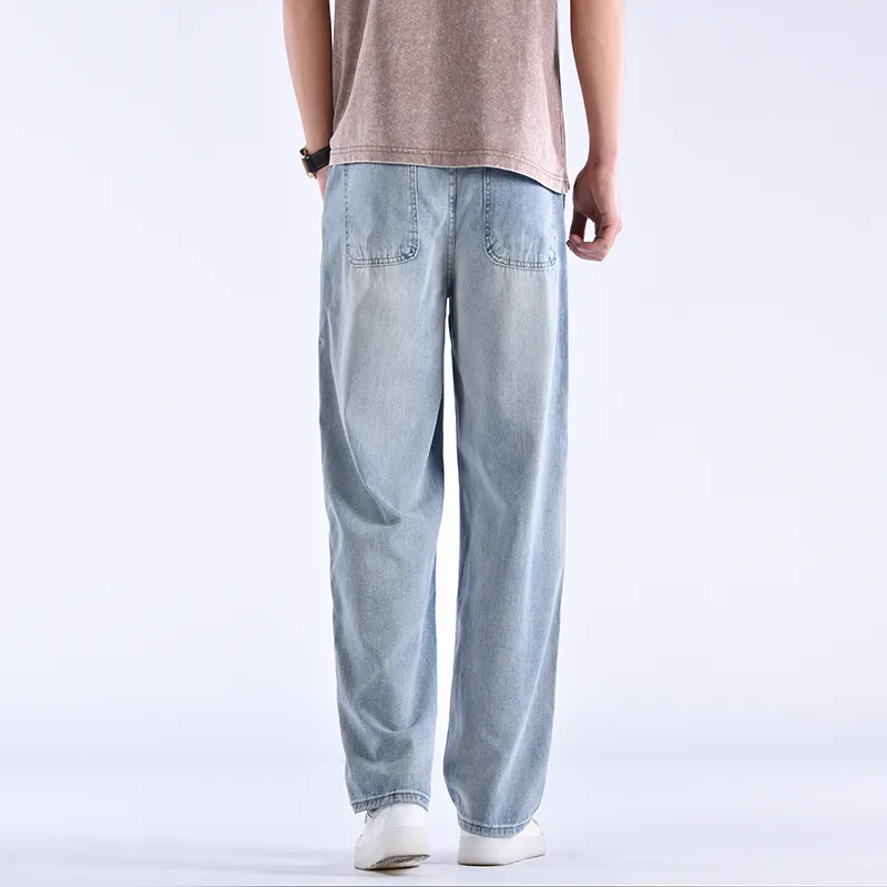 Lulifama Jeans Unisex Vintage Blue-3