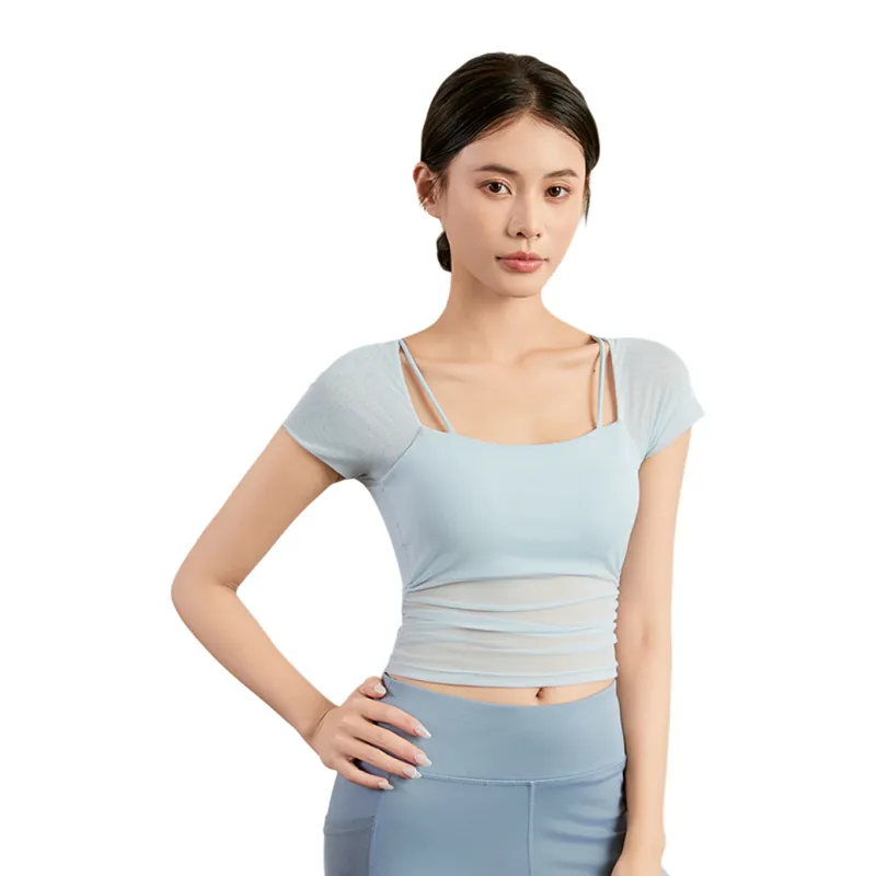 Lulifama Yoga T Shirts Women's-1