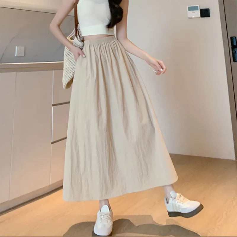 Lulifama Casual Long Skirt Women's-3
