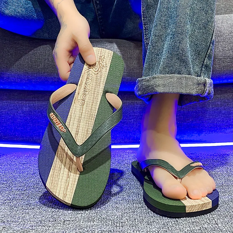 TROADLOP Rubber Sole Abrasion Resistant Flip Flops Unisex-7