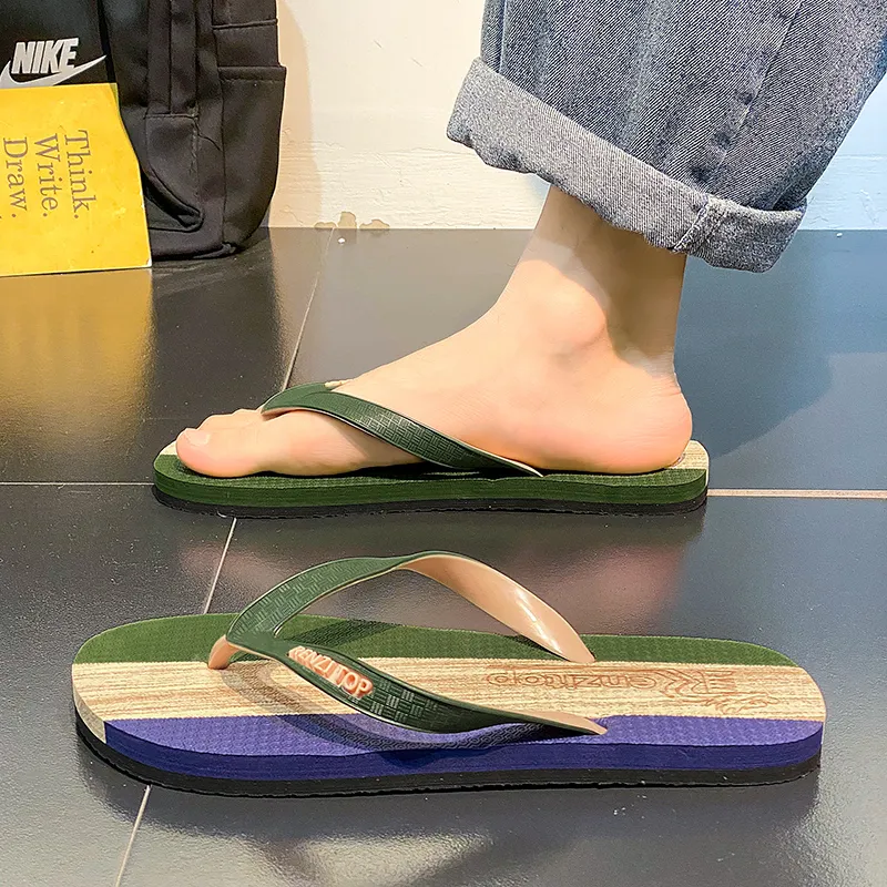 TROADLOP Rubber Sole Abrasion Resistant Flip Flops Unisex-8