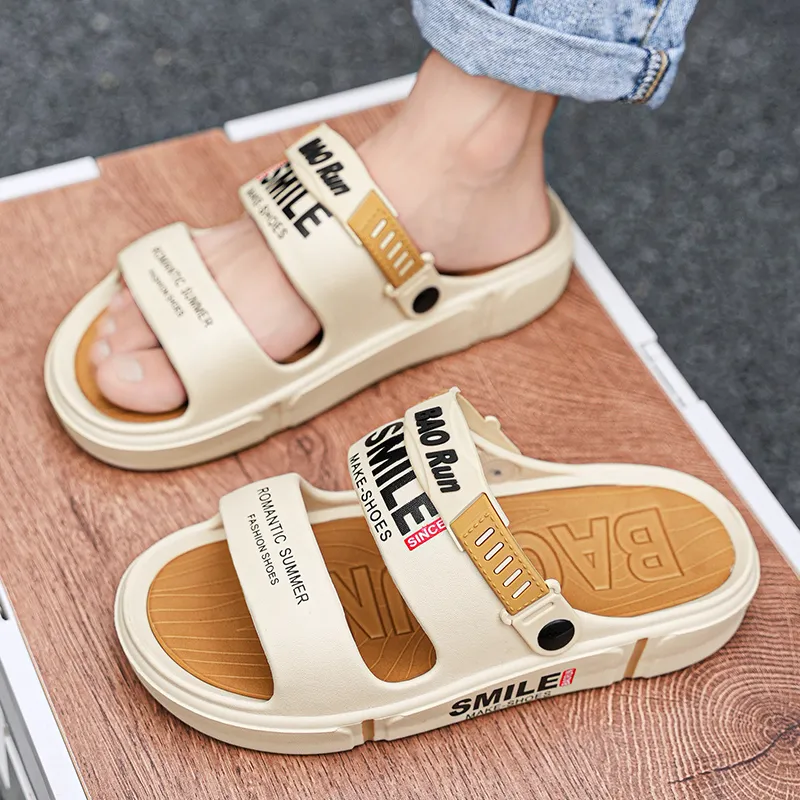 TROADLOP Beach Sandals Unisex Black/Khaki/Green-13