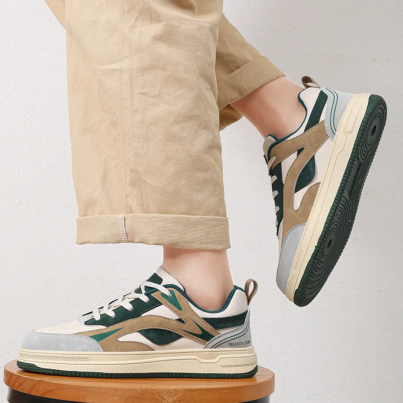 TROADLOP Slip Resistant Shock Absorbers Low Top Skateboard Shoes Men's-8