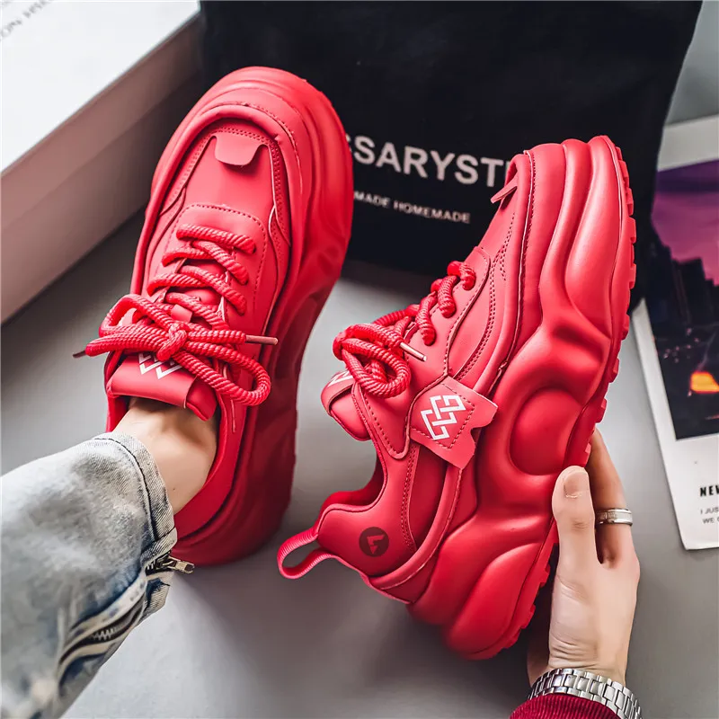 TROADLOP Cushioning Waterproof Coverage Height Increasing Chunky Sneakers Men's-5