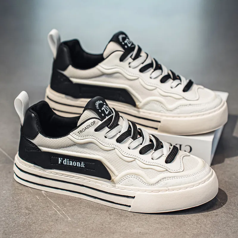 TROADLOP Slip Resistant Shock Absorbers Low Top Skateboard Shoes Men's-2
