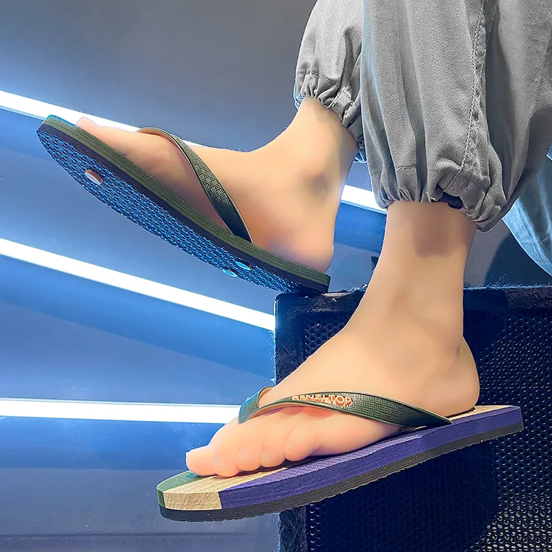 TROADLOP Rubber Sole Abrasion Resistant Flip Flops Unisex-5
