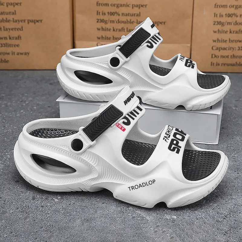 TROADLOP Beach Sandals Unisex White-7