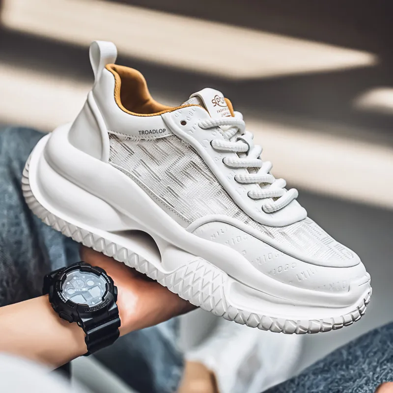 TROADLOP Abrasion Resistant Lightweight Height Increasing Quick Dry Low Top Chunky Sneakers Men's-8