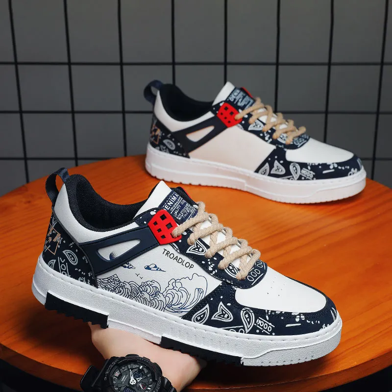 TROADLOP Anti Slip Wear Resistant Low Top Skateboard Shoes Men's-2
