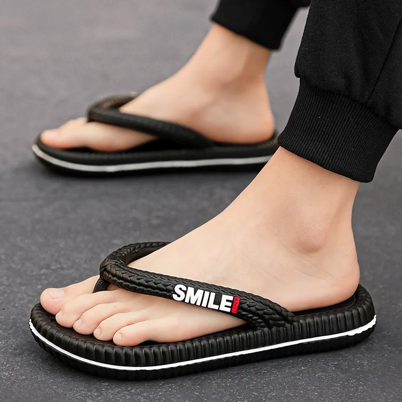 TROADLOP Rubber Sole Odor Resistant Antibacterial Flip Flops Unisex-5