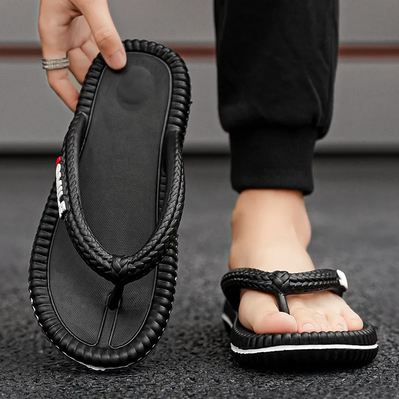TROADLOP Rubber Sole Odor Resistant Antibacterial Flip Flops Unisex-3