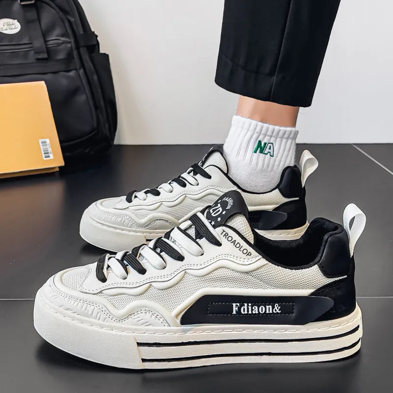 TROADLOP Slip Resistant Shock Absorbers Low Top Skateboard Shoes Men's-3
