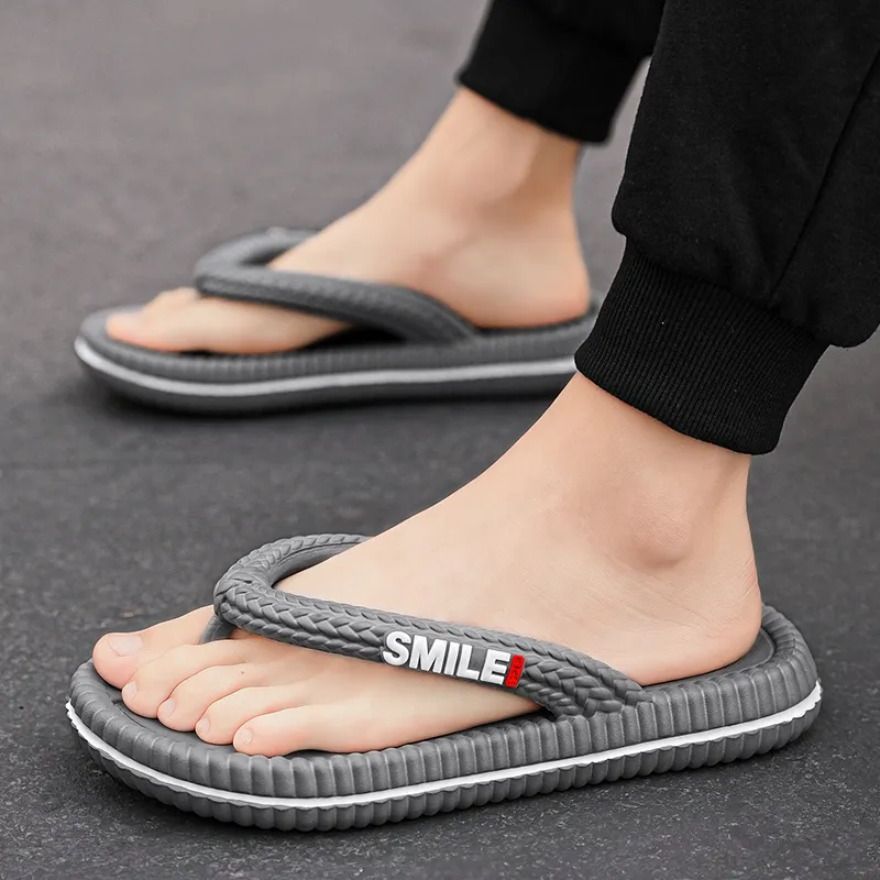 TROADLOP Rubber Sole Odor Resistant Antibacterial Flip Flops Unisex-7