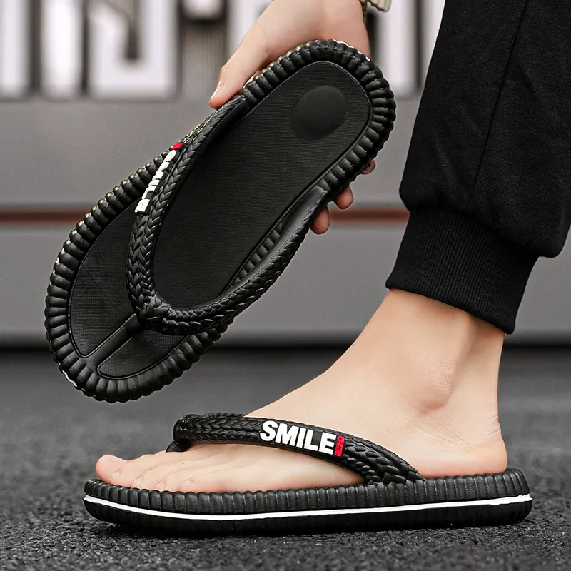 TROADLOP Rubber Sole Odor Resistant Antibacterial Flip Flops Unisex-4
