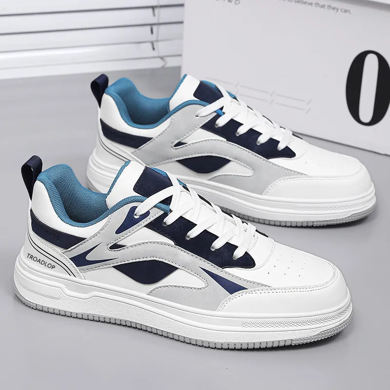 TROADLOP Slip Resistant Shock Absorbers Low Top Skateboard Shoes Men's-1