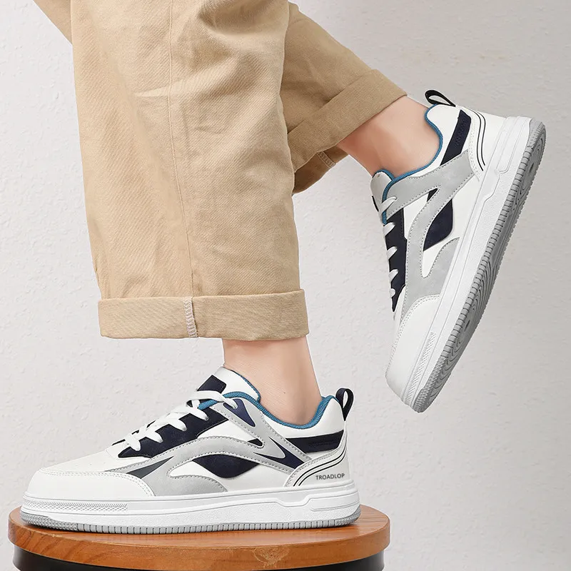 TROADLOP Slip Resistant Shock Absorbers Low Top Skateboard Shoes Men's-2