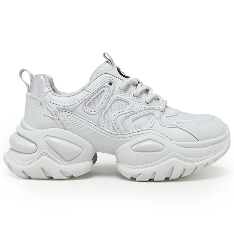 C°BANNER Height Increasing Wear-Resistant Breathable Slip-Resistant Low-Top Chunky Sneakers Women's-6