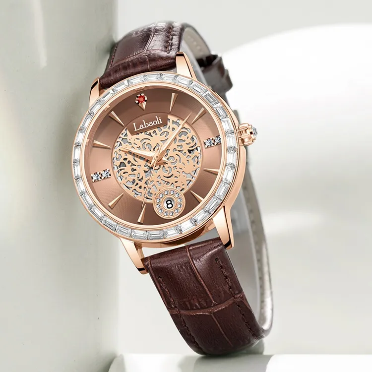 Labaoli LA311 Mechanical Movement Watch Women's Watch Gold Dial-1