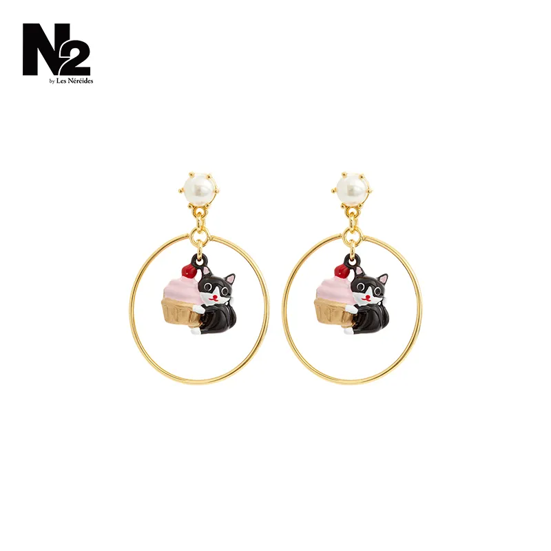 LES NEREIDES Gold Plated Earrings Women's Gold-2