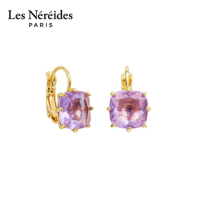 LES NEREIDES Brass Earrings Women's Purple-3