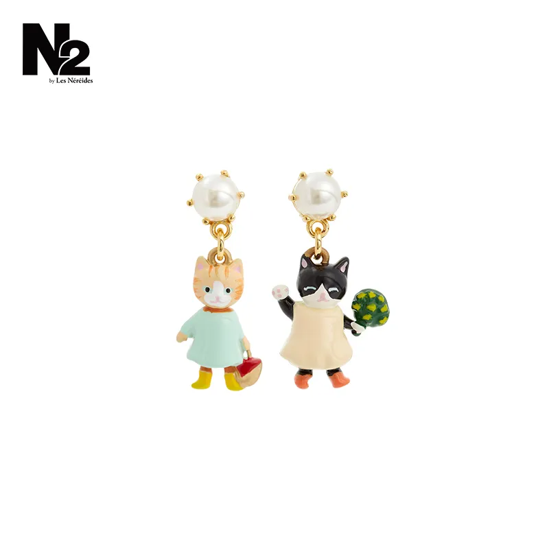 LES NEREIDES Gold Plated Clip On Earrings Women's Gold-4