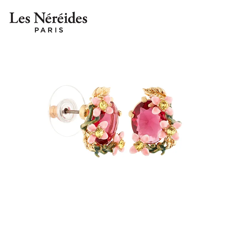 LES NEREIDES Gold Plated Earrings Women's Pink-6