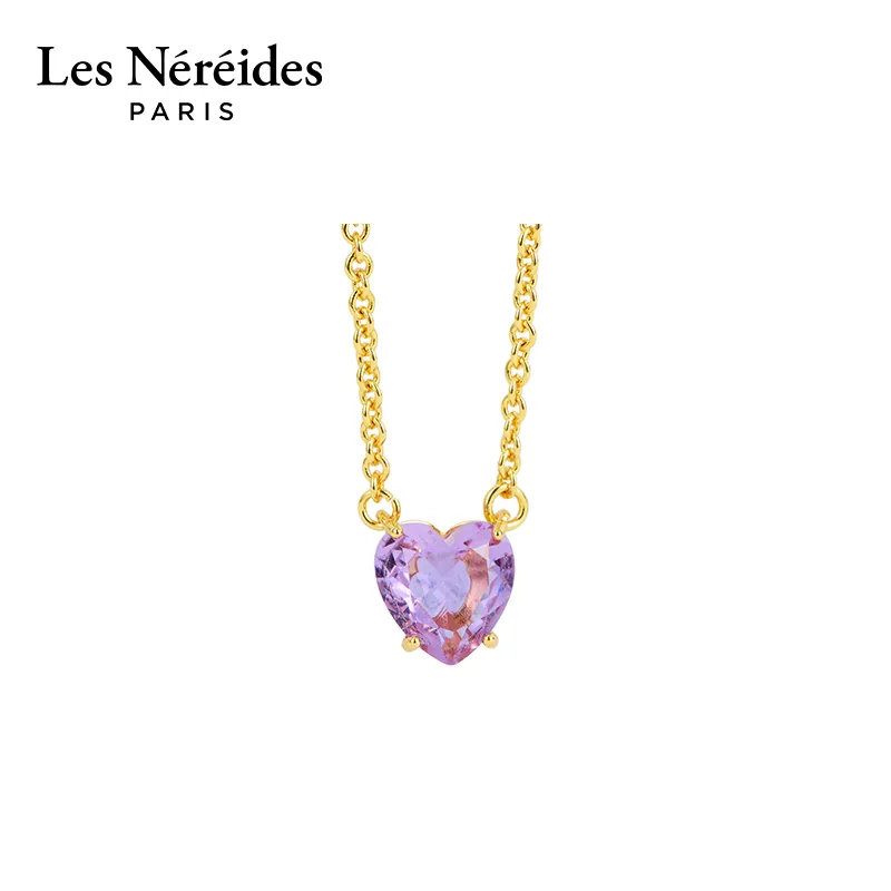 LES NEREIDES Gold Plated Necklaces Women's Purple-4