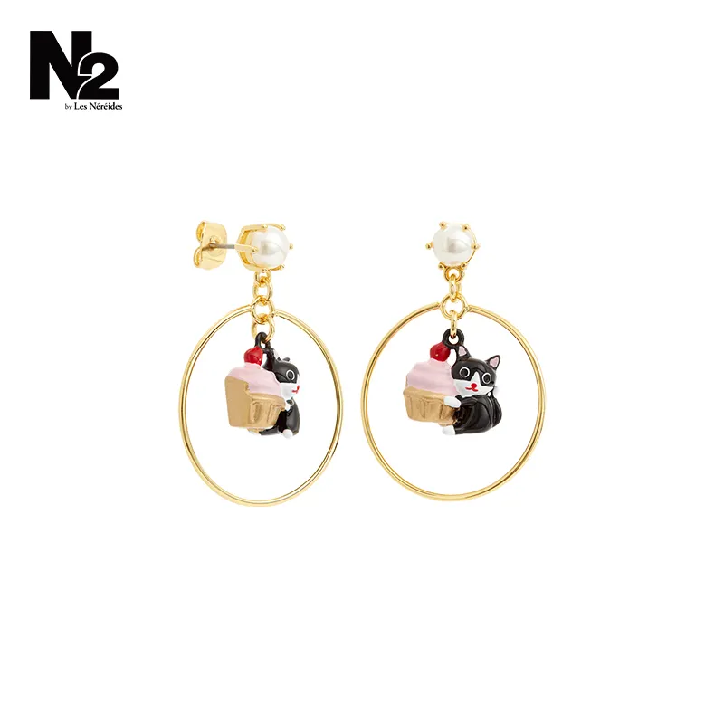 LES NEREIDES Gold Plated Earrings Women's Gold-3