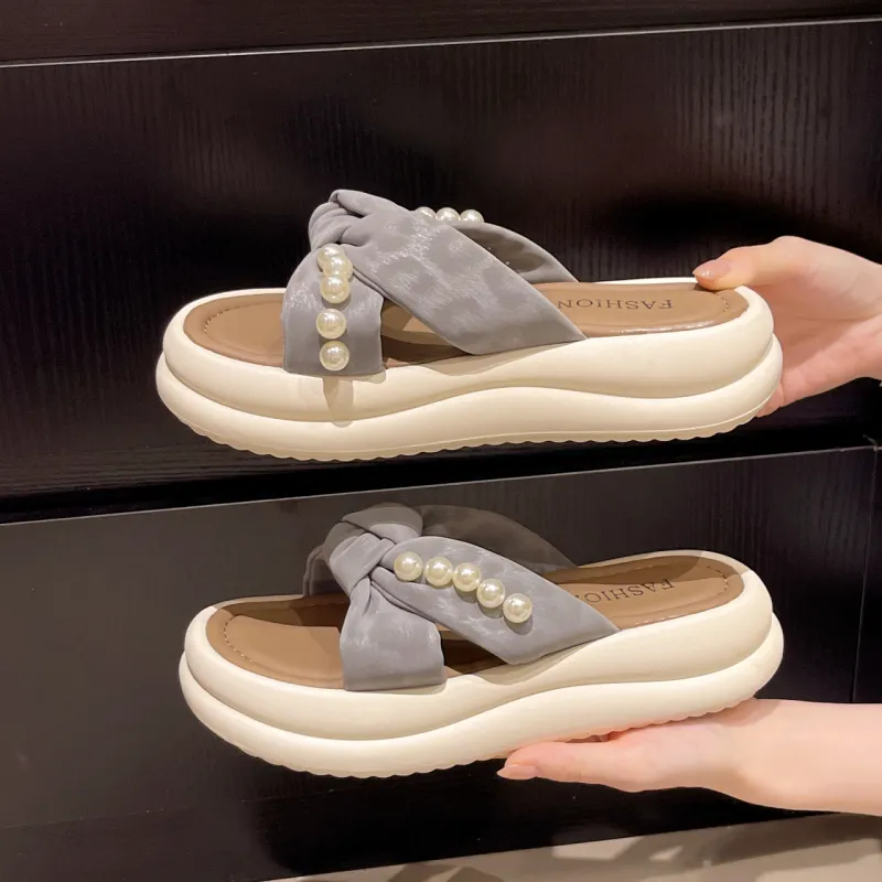 PARK DANCE Quiet Abrasion Resistant Slide Slippers Women's-7