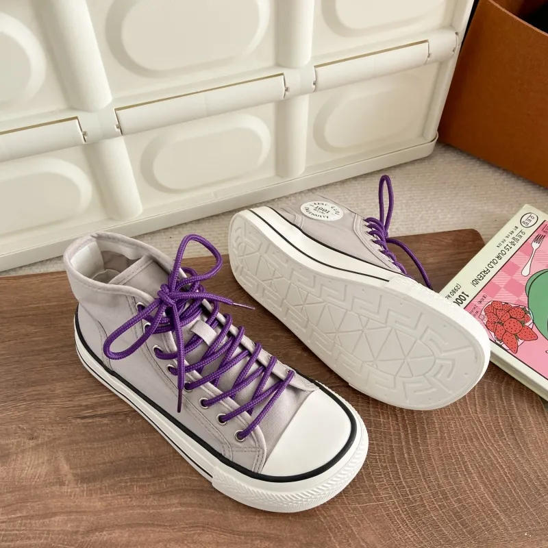 PARK DANCE High Top Skateboard Shoes Women's-17