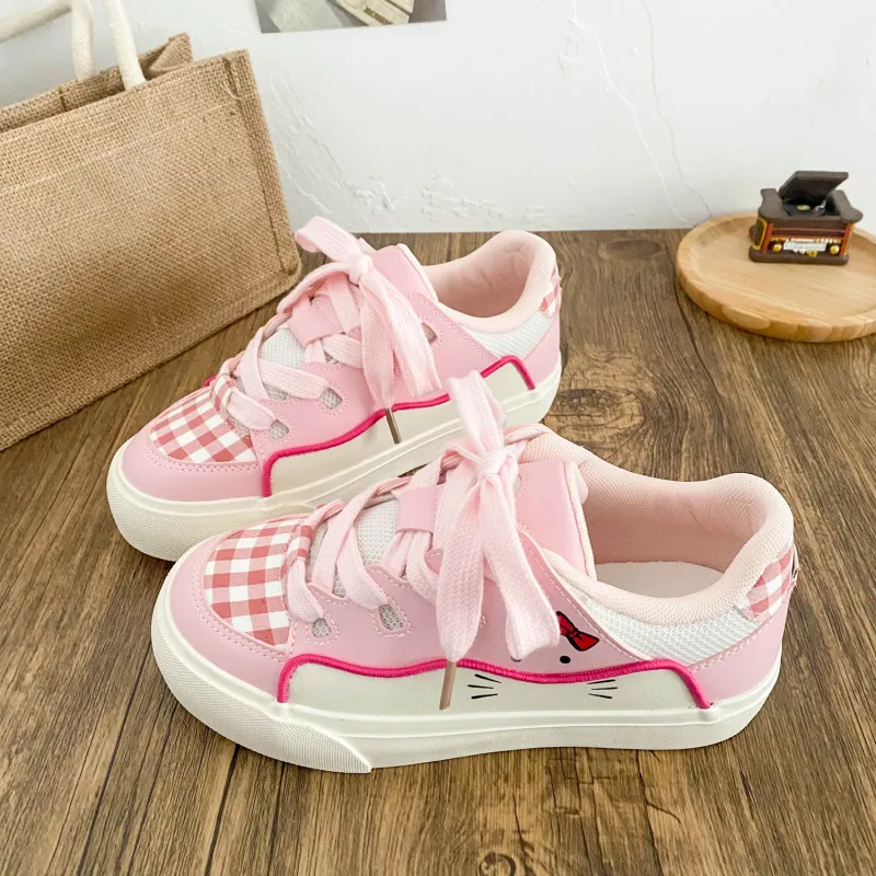 PARK DANCE Low Top Skateboard Shoes Women's-1