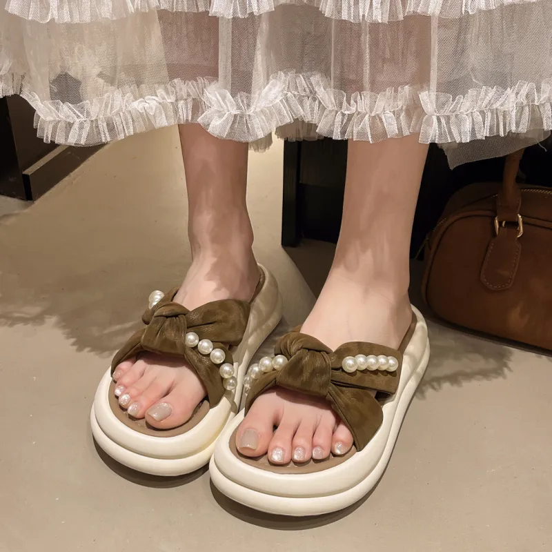 PARK DANCE Quiet Abrasion Resistant Slide Slippers Women's-16