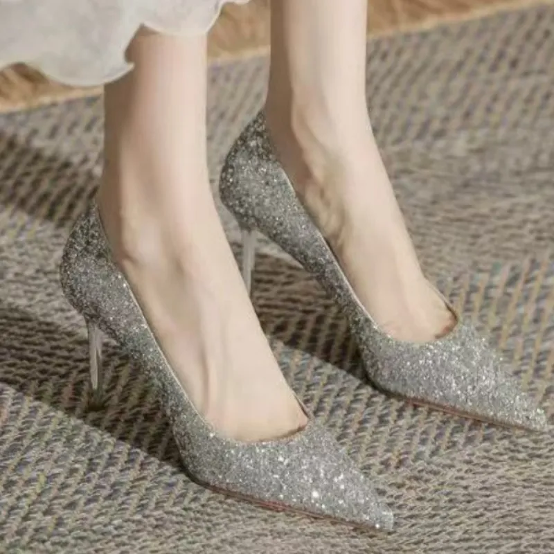 PARK DANCE Slim Heel High Heels Women's-2