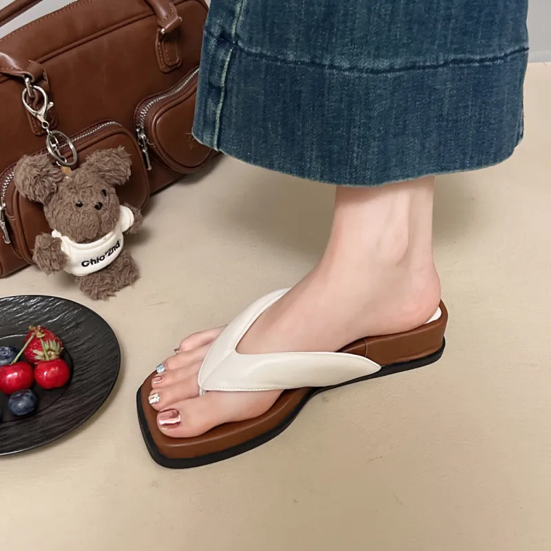PARK DANCE Rubber Sole Flip Flops Women's-1