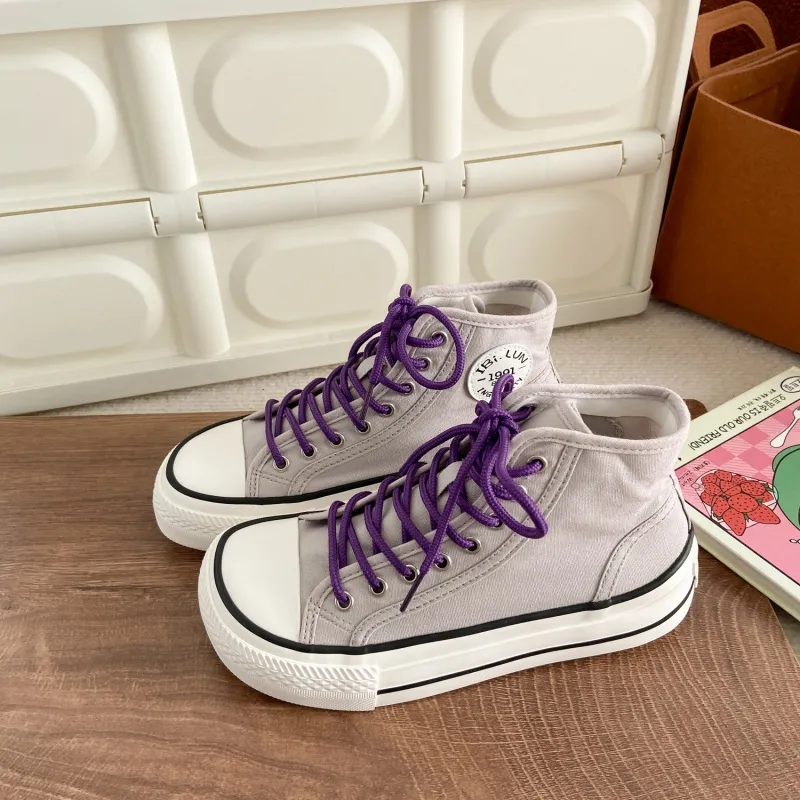 PARK DANCE High Top Skateboard Shoes Women's-16