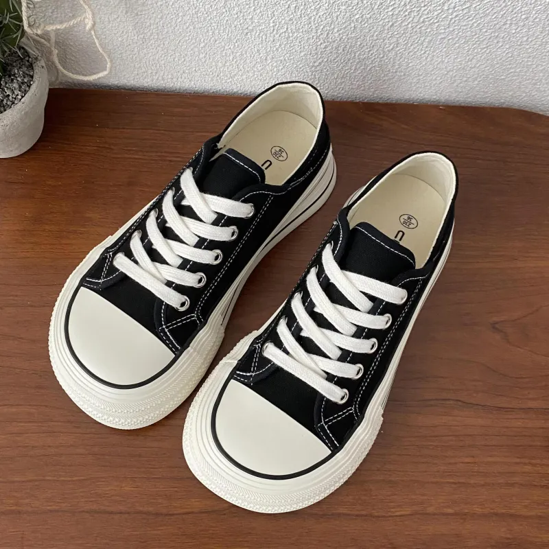 PARK DANCE Low Top Skateboard Shoes Women's-2
