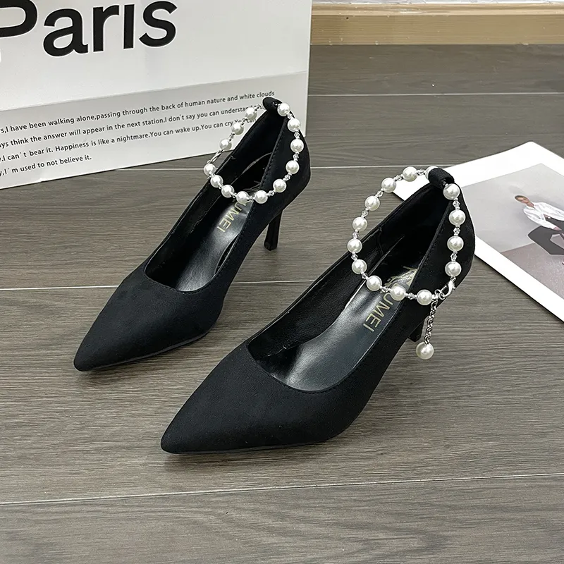 PARK DANCE High Heels Women's Ecru/Black-6
