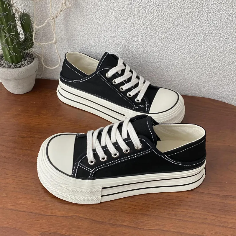 PARK DANCE Low Top Skateboard Shoes Women's-1
