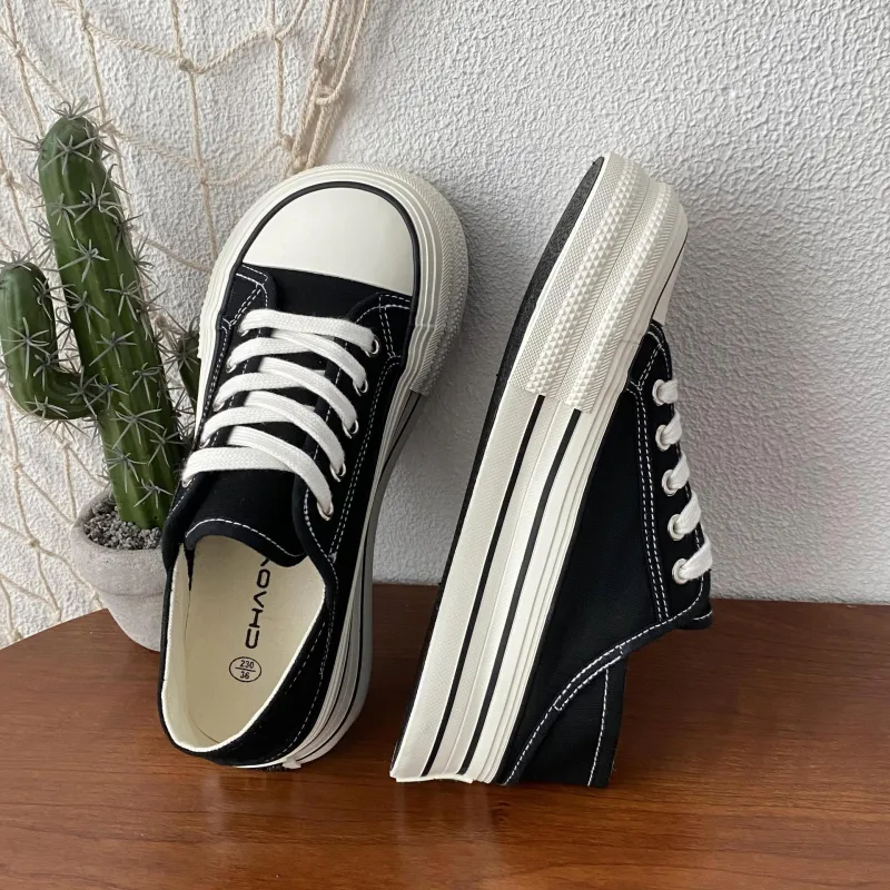 PARK DANCE Low Top Skateboard Shoes Women's-4