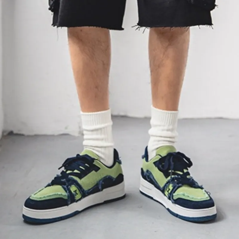 PARK DANCE Abrasion Resistant Low Top Skateboard Shoes Men's-4