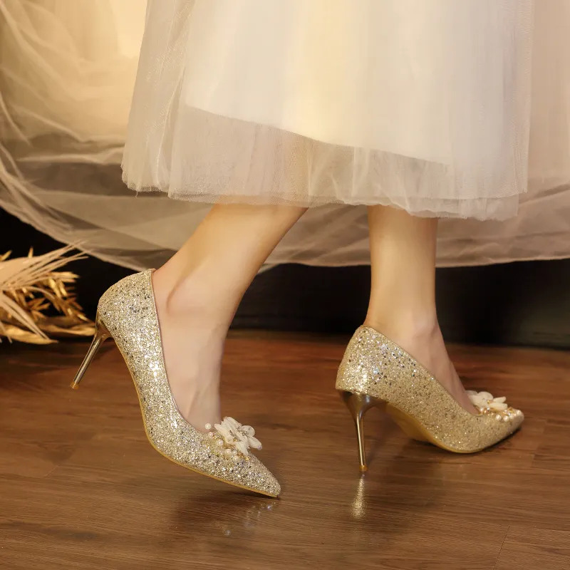 PARK DANCE Slim Heel High Heels Women's-5