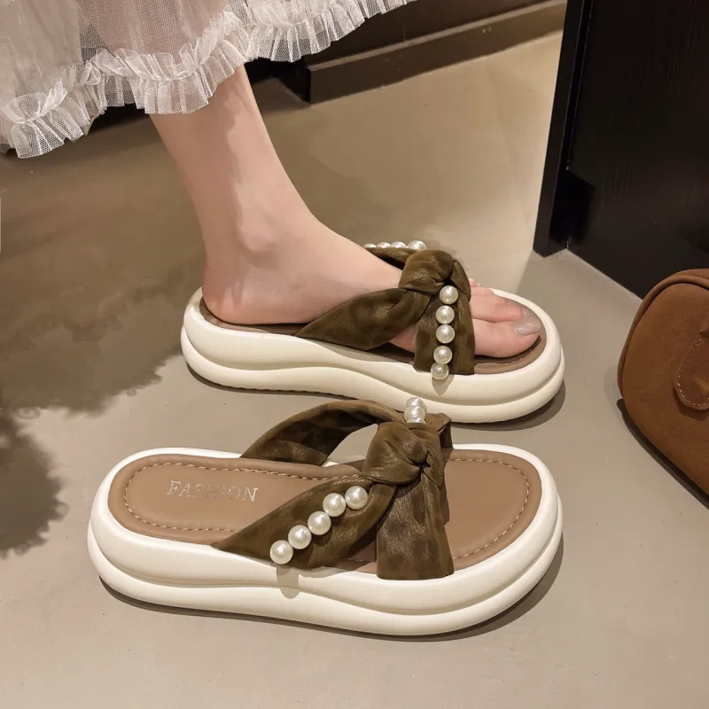 PARK DANCE Quiet Abrasion Resistant Slide Slippers Women's-15