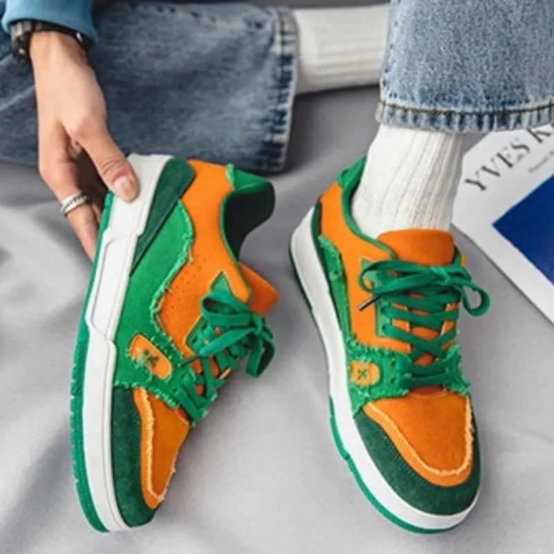 PARK DANCE Abrasion Resistant Low Top Skateboard Shoes Men's-8