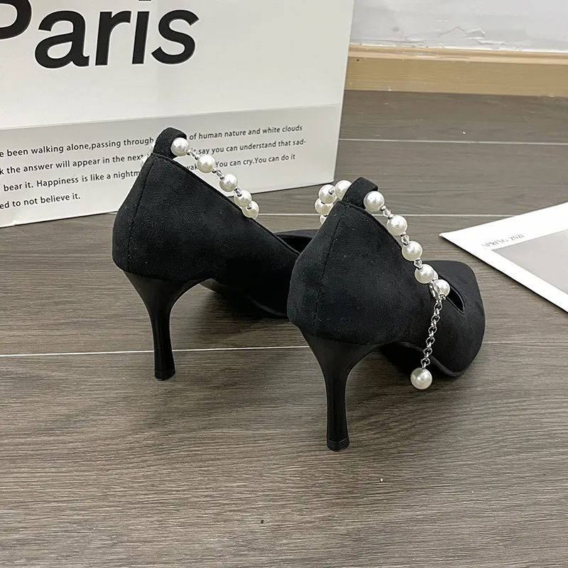 PARK DANCE High Heels Women's Ecru/Black-9