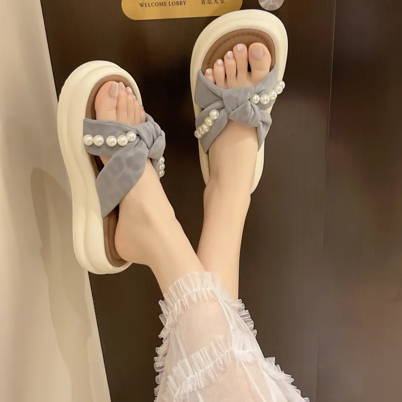 PARK DANCE Quiet Abrasion Resistant Slide Slippers Women's-10