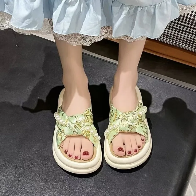 PARK DANCE Quiet Abrasion Resistant Slide Slippers Women's-6